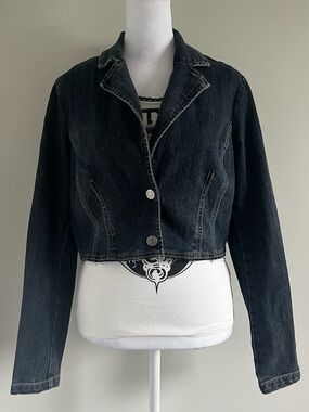 Y2K Cropped Denim Jacket